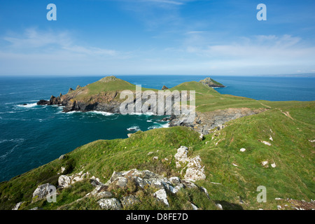 Le groppe, pentire di testa, Cornwall Regno Unito Foto Stock