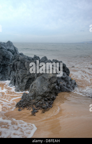 Wailea-Makena spiaggia sulla splendida isola hawaiana di Maui Foto Stock