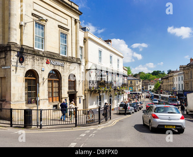 Frome high street, Somerset, Inghilterra, Regno Unito Foto Stock