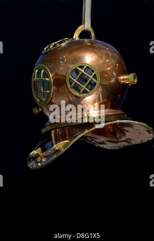 casco di immersione subacquea Foto Stock