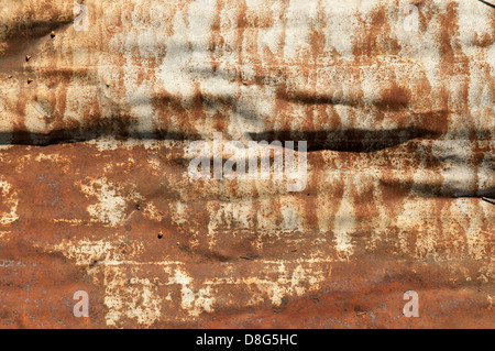 Rusty superficie di stagno Foto Stock