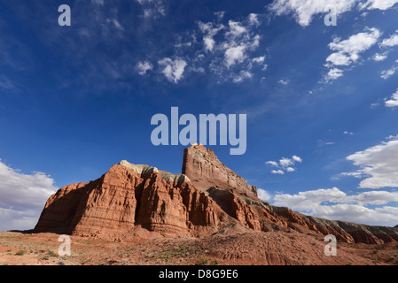 Wild Horse Butte, una formazione di roccia nel deserto del sud dell'Utah. Foto Stock