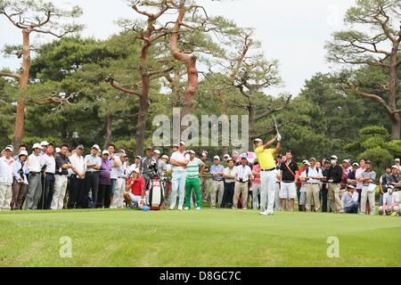 Ibaraki, Giappone. Il 27 maggio 2013. Hideki Matsuyama (JPN), 27 maggio 2013 - Golf : U.S.Open Championship in sezione in corrispondenza di qualifica Ohtone Country Club, Ibaraki, Giappone. (Foto di AFLO SPORT/Alamy Live News) Foto Stock