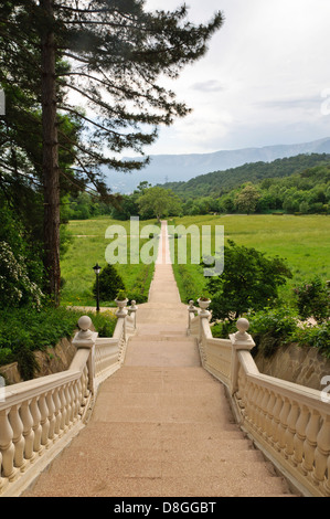 Massandra Palace, Yalta, Crimea, Ucraina Foto Stock