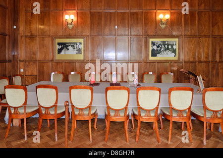 Inglese sala biliardo, Palazzo di Livadia, Yalta, Crimea, Ucraina Foto Stock