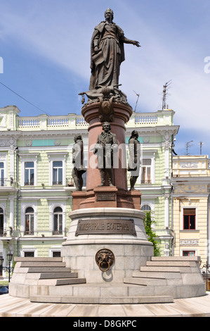 Monumento a Caterina II a Odessa, Ucraina Foto Stock