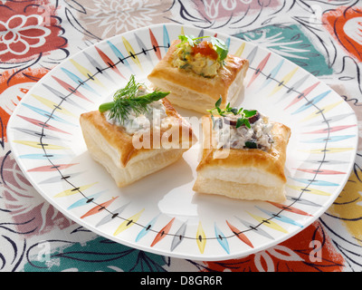 Vol au vent party finger food Foto Stock