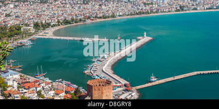 East coast beach resort di Turchia Alanya Foto Stock