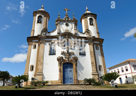 Nossa Senhora do Carmo chiesa, Ouro Preto, Minas Gerais, Brasile Foto Stock