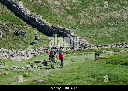 Escursioni sul vallo di Adriano Foto Stock