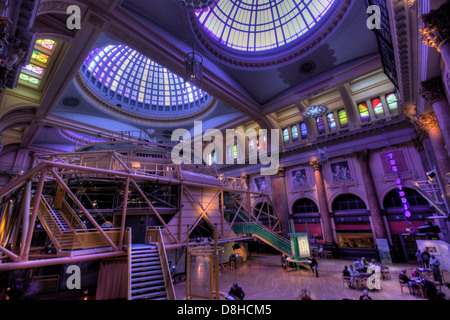 Interior Royal Exchange Theatre Il Grade ii Listed è un edificio , St rna Square Manchester Lancashire England Regno Unito Foto Stock