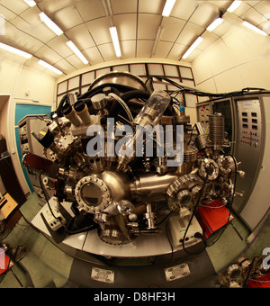 Laboratorio di Daresbury NCESS Dept macchina, CHESHIRE REGNO UNITO - Ampia vista fisheye Foto Stock