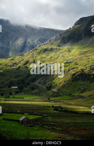 Gamma Glyderau, Ogwen Valley, il parco nazionale di Snowdonia, Galles Cymru, Gran Bretagna, Regno Unito Foto Stock