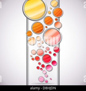 Vettore - Abstract cerchi colorati sfondo Foto Stock