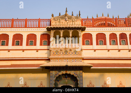 India Rajasthan, Jaipur, città complesso palazzo Foto Stock