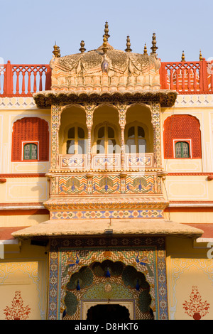 India Rajasthan, Jaipur, città complesso palazzo Foto Stock