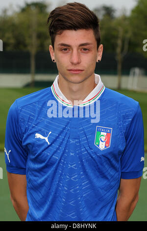 Daniele Baselli (ITA), 28 maggio 2013 - Calcio : U-21 Italia team ufficiale della sessione di foto per la UEFA sotto-21 campionato (EURO) al Centro Tecnico di Milanello Milanello, Italia. (Foto di Maurizio Borsari/AFLO) Foto Stock