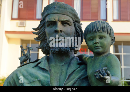 Che Guevara statua, Santa Clara, Cuba, Caraibi Foto Stock