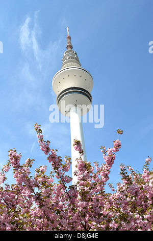 La torre della TV, Heinrich Hertz Tower, Amburgo, Germania Foto Stock