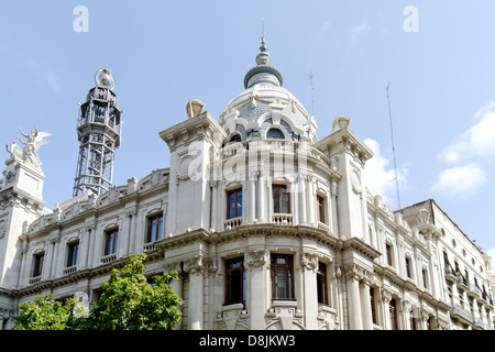 Architettura, facciate storiche, Valencia, Spagna Foto Stock