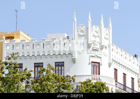 Architettura, facciate storiche, Valencia, Spagna Foto Stock