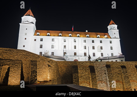 Il castello di Bratislava, Bratislava, Slovacchia, Europa Foto Stock