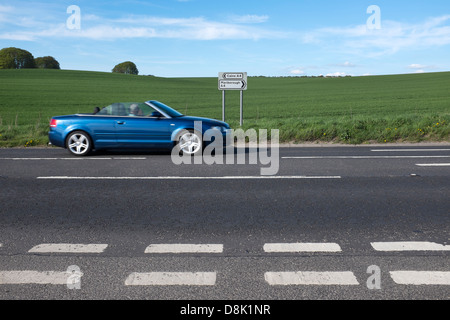 A4 strada tra Calne e Marlborough Foto Stock