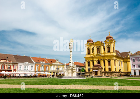 Piazza Unirii in Timisoara, Romania Foto Stock