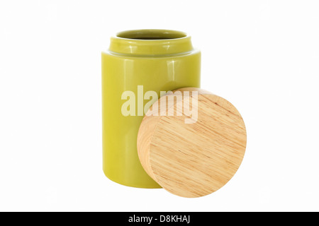 Banche immagini con coperchio per prodotti sfusi Foto Stock