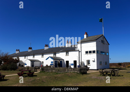 Estate, Coastguard Cottages, Dunwich Heath, contea di Suffolk, East Anglia, Inghilterra. Foto Stock