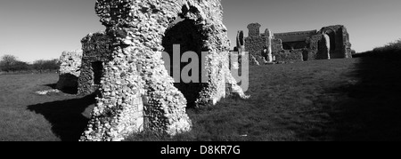 Le rovine di abbazia a Leiston vicino a Aldeburgh nella contea di Suffolk, Inghilterra, Gran Bretagna Foto Stock