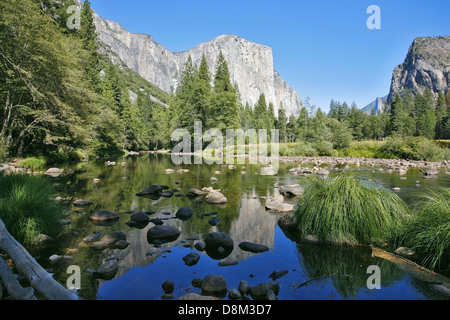 La magnifica valle di Yosemite Foto Stock