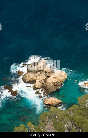 Viewpoint Mirador de Ricardo Roca, Mallorca Foto Stock