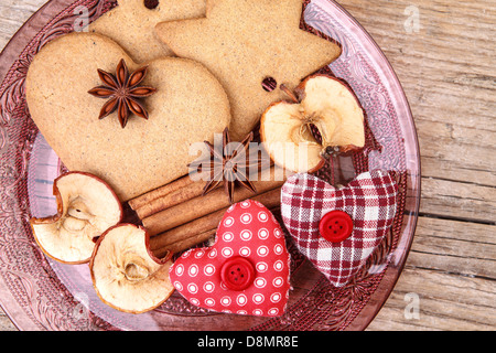 Natale Gingerbread cookie Foto Stock