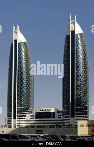 Damac torri, Dubai, Emirati Arabi Uniti, Asia Foto Stock