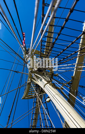 Il montante del Joseph Conrad Mystic Seaport Mystic Connecticut USA Foto Stock