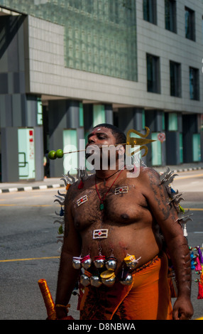 Poosam tailandese è un festival indù celebrata principalmente dalla comunità Tamil sulla luna piena nel mese Tamil di Thai Foto Stock