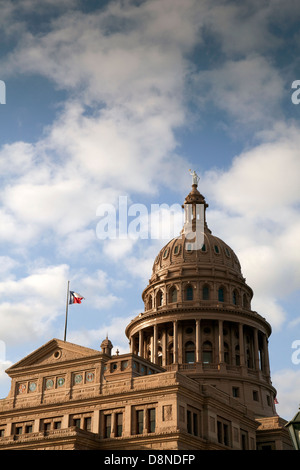 Una vista di State Capitol Building di Austin in Texas Foto Stock