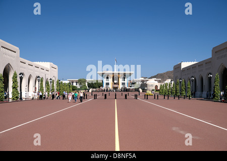 Al Alam Palazzo del Sultano Qaboos, Moscato, il sultanato di Oman, Medio Oriente Foto Stock