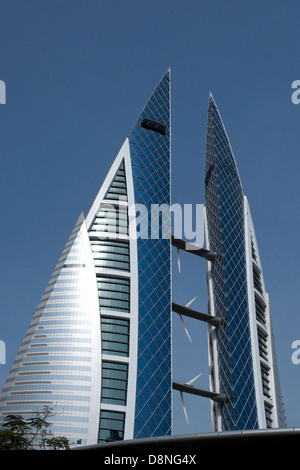 World Trade Center Complex, Manama, Regno del Bahrein, Golfo Persico Foto Stock