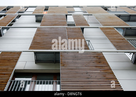 Architettura moderna, alloggiamento, Poblenou, Sant MartÃ- district , Barcelona, Spagna Foto Stock