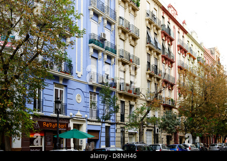 Quartiere alla moda, Valencia, Spagna Foto Stock