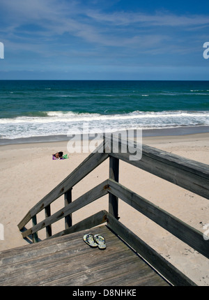 Spiagge della contea di Brevard in Florida centrale sull'Oceano Atlantico Foto Stock