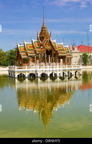 Aisawan-Dhipaya-Asana Pavilion, il Palazzo Estivo di Bang Pa-In, Ayutthaya, Thailandia Foto Stock