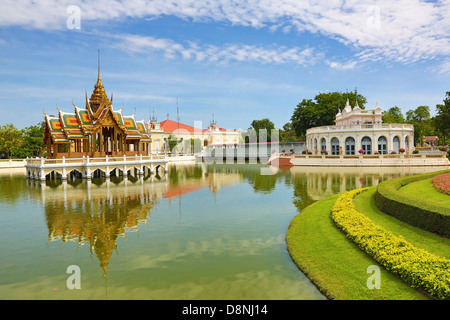 Aisawan-Dhipaya-Asana Pavilion, il Palazzo Estivo di Bang Pa-In, Ayutthaya, Thailandia Foto Stock