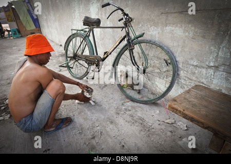 La vita di Jakarta, Indonesia Foto Stock