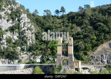 Rimane del Mirabeau sospensione ponte Valle della Durance Provenza Francia Foto Stock