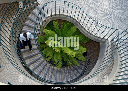 Embarcadero Center san francisco scalinata a spirale Foto Stock