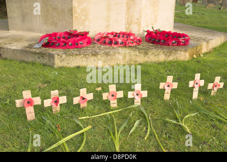 Parte del Memoriale di guerra - Broadwater e Worthing cimitero, Worthing, West Sussex. Foto Stock