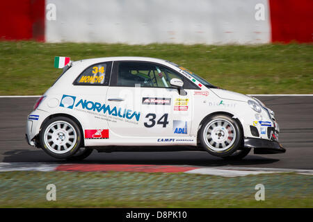 Nurburg, Germania. Il 1 giugno 2013. Unione Trofeo Abarth - Gara 1 - Nurburgring in Germania. Foto Stock